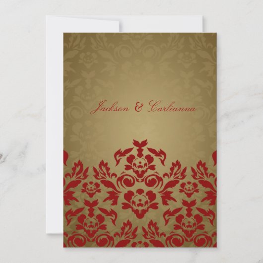 311-Golden Flame 5 x 7 Invitations (Devant)