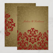 311-Golden Flame 5 x 7 Invitations (Devant / Derrière)