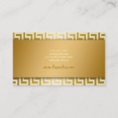 311-Gouden Griekse sleutel Visitekaartje (Achterkant)