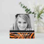 311-Graduation invitation du faire-part |Tiger (Debout devant)