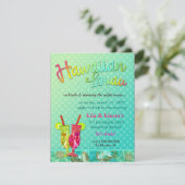 311 Hawaiian Luau Turquoise Kaart (Staand voorkant)