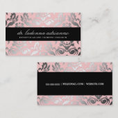 311 het Roze van het Poeder van het Damast Ladonna Visitekaartje (Voorkant / Achterkant)