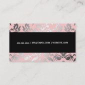 311 het Roze van het Poeder van het Damast Ladonna Visitekaartje (Achterkant)