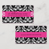 311 het Roze van Hott van het Damast van de Visitekaartje (Voorkant / Achterkant)