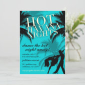 311 Hot Havana Nights Aqua Black Invitation (Debout devant)