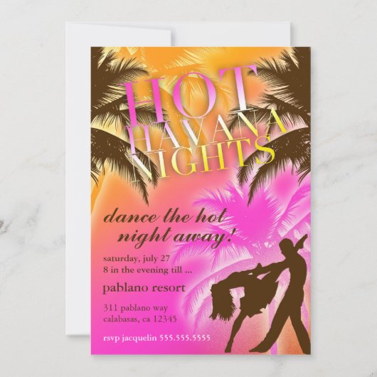311 Hot Havana Nights Kaart (Voorkant)
