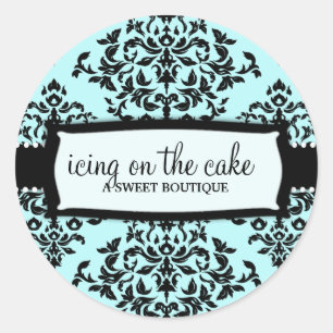 311 Icking op de Cake Iets blauw Ronde Sticker