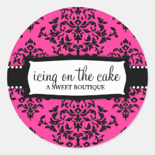 311 IJs op de taart Hot Pink Ronde Sticker