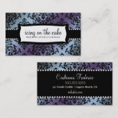 311 IJsvorming op de Cake Hydrangea Silver Metalli Visitekaartje (Voorkant / Achterkant)