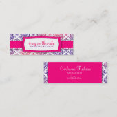 311 IJsvorming op de roze lavendel van de Cake Mini Visitekaartje (Voorkant / Achterkant)