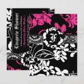 311 INVITATION DE ROSE À FLEURS (Devant / Derrière)