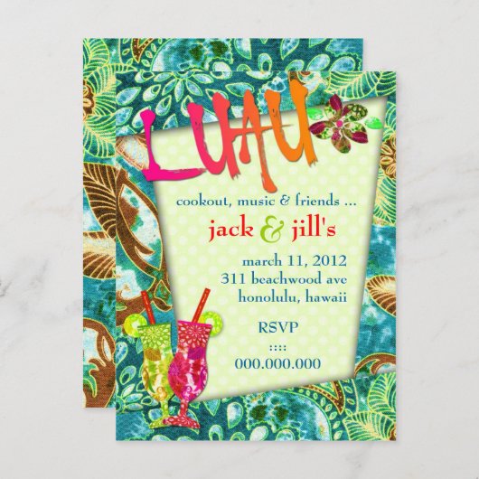 311 INVITATION LUSCIEUSE DE LUAU (Devant / Derrière)