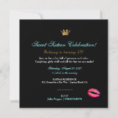 311-Iridescendance Zebra - Invitation Turquoise (Dos)
