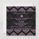 311-Isabella Invitation Pink et Black Damask (Dos)