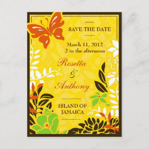 311 JAMAICAN GARDEN SAVE THE DATE AANKONDIGINGSKAART