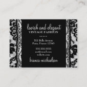 311-kant het luxeZebra van Circque D Visitekaartje (Achterkant)