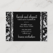 311-kant luxe - het Gestreepte MetaalGoud van Visitekaartje (Achterkant)