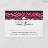 311 Lace de Luxe Carte Rendez-vous Rose (Dos)
