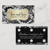 311 Lace de Luxe Lavish Cream PUNCH KAART (Voorkant / Achterkant)