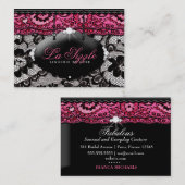 311 Lace de Luxe Pink Visitekaartje (Voorkant / Achterkant)