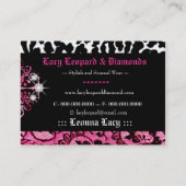 311-Lacy Leopard & Tiara Visitekaartje (Achterkant)