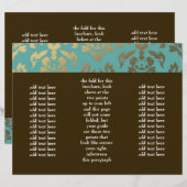 311 Ladonna Damask Aqua Topaz Brochure (Devant / Derrière)