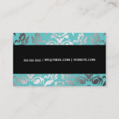 311 Ladonna Damask Topaz Visitekaartje (Achterkant)