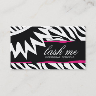 311 Lash Me Zebra Stripes Visitekaartje