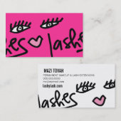 311 Lash Service Hot Pink Visitekaartje (Voorkant / Achterkant)