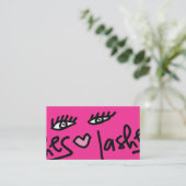 311 Lash Service Hot Pink Visitekaartje (Staand voorkant)