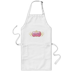 311-Lavish Pink Apron Lang Schort