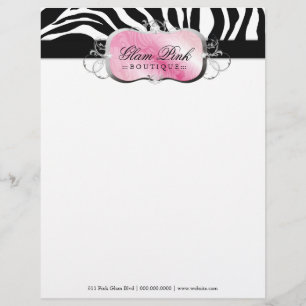 311 Lavish Pink Platter Zebra Briefhoofd