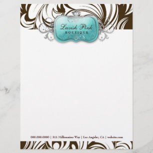 311 Lavish Topaz Leopard Briefhoofd Ontwerp