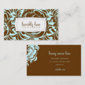 311-Lavishly carte de visite Brown et bleu de (Devant / Derrière)