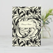 311-Lavishly Lainey Cream & Black #2 Invitation (Debout devant)