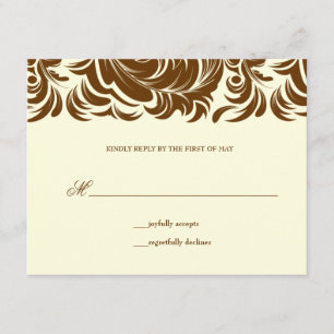 311-Lavishly Lainey Cream & Brown RSVP Kaartje