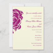 311-Lavishly Lainey Fuschia Invitation (Dos)