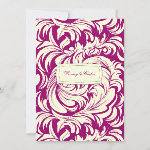 311-Lavishly Lainey Fuschia Uitnodiging