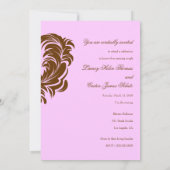 311-Lavishly Lainey Pink & Chocolate Invitation (Dos)