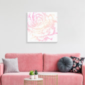311 Le Plush Fleur Roze Canvas Afdruk (Insitu (Woonkamer))
