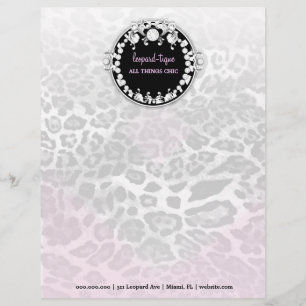 311-Leopard-Tique Letterhead Custom Briefhoofd