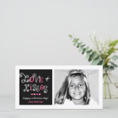 311-liefde & de Valentijnse Funky Kaart van Kussen (Staand voorkant)