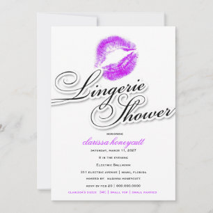 311-Lingerie Douche - Paarse Kussen Kaart