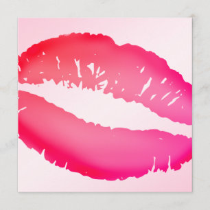 311-Lipstick Kisses   Roze Kaart