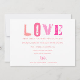 311 Love Valentijn Invitation White Kaart