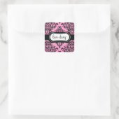 311 Lovey Dovey Damask Sticker rose (Sac)