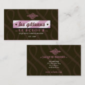 311-LUSCIEUZE PINK & CHOCOLAAT VISITEKAARTJE (Voorkant / Achterkant)