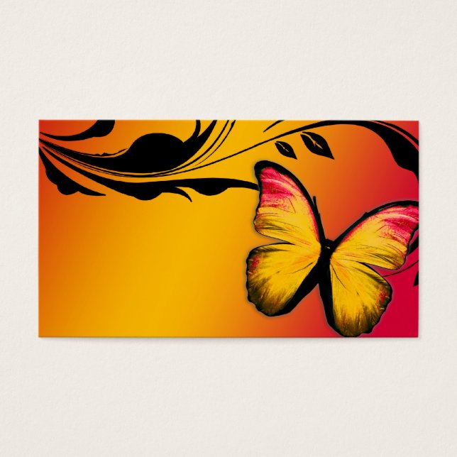 311 Lustrous Butterfly Sunset Card (Devant)