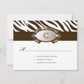 311-Luxurieusement blanc Choc Zebra RSVP (Dos)