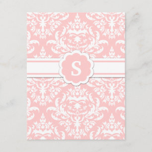 311-Marissa Monogram Damask Hartelijk dank voor uw Bedankkaart
